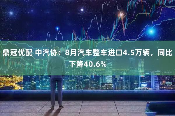 鼎冠优配 中汽协：8月汽车整车进口4.5万辆，同比下降40.6%